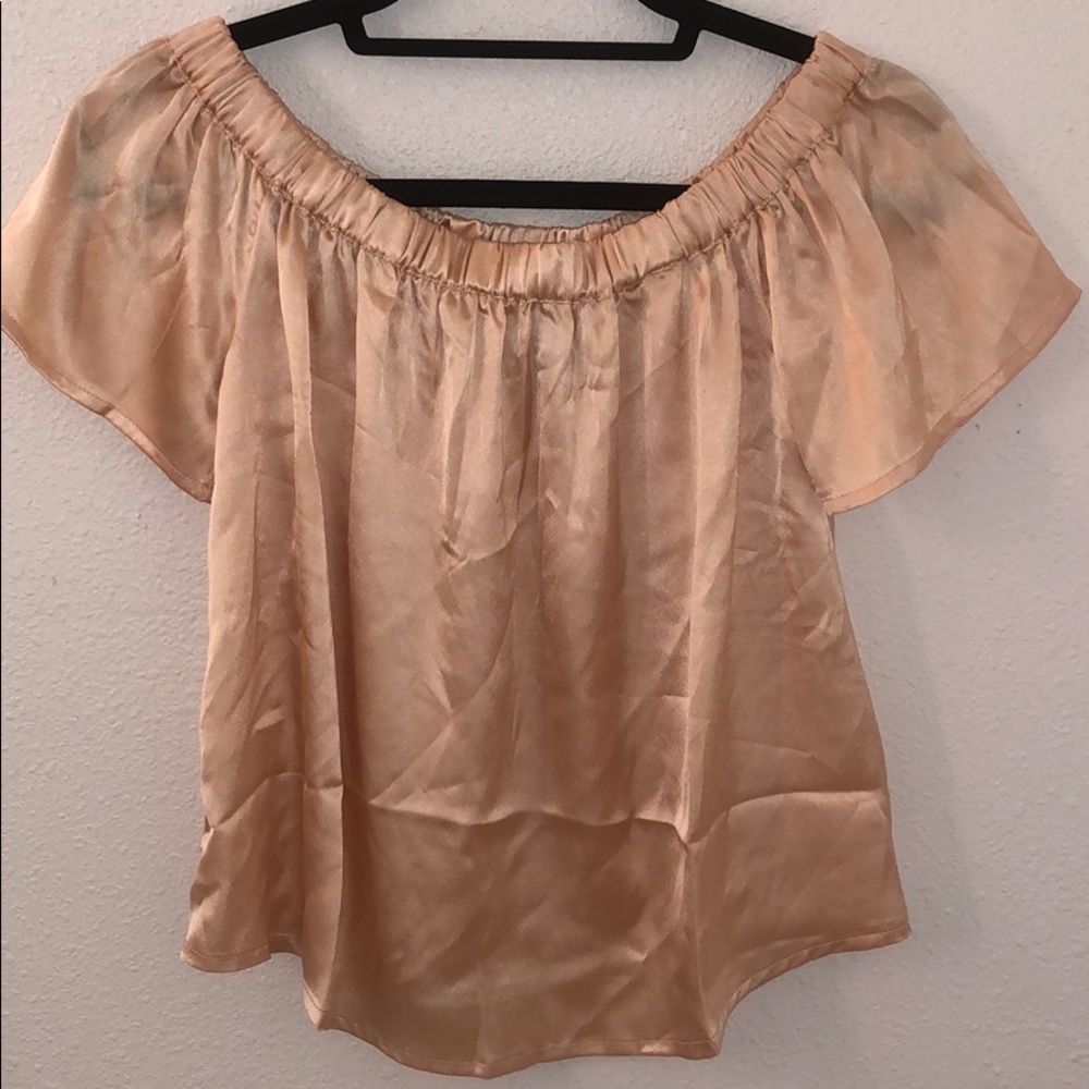 Baby Pink Off the Shoulder Blouse